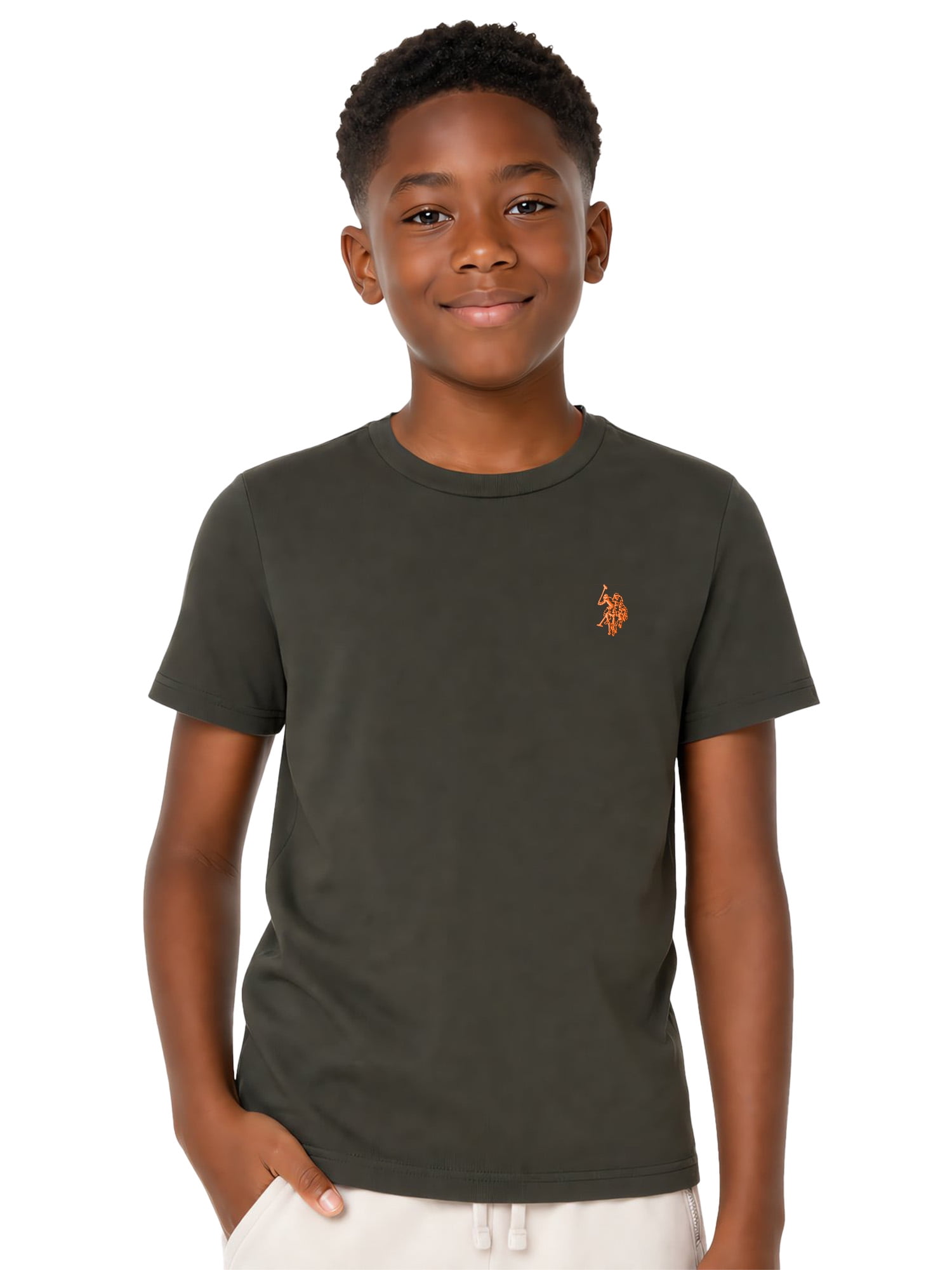 U.S. Polo Assn. Boys Crewneck T-shirt, Sizes 4-18