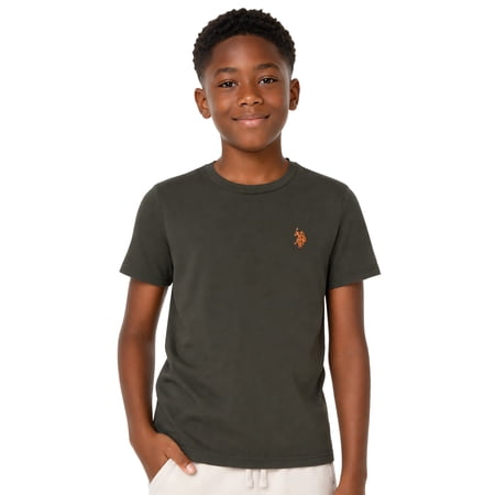 U.S. Polo Assn. Boys Crewneck T-shirt, Sizes 4-18