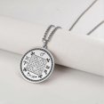 thumbnail image 4 of Saturn Jupiter Solomon Necklace Magic Square Talisman Stainless Steel Occult Pendants Jewelry Christmas Present, 4 of 5