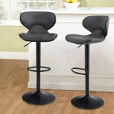 Best Of Mf Studio Dining Bar Stools, Counter Height Swivel Bar Stools With Backs Set Of 2