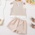 thumbnail image 4 of Childrens Summer Solid Color Comfortable Short Sleeve Round-Neck Blouses Sets For Kids, 4 of 9