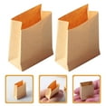 thumbnail image 3 of Shisuyan Rectangular Kraft Paper Bags Light Brown 10Pcs 1.5x3x3.8in, 3 of 9