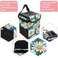 thumbnail image 2 of Daisy Foldable Car Trash Can with Lid, Leak-proof Hanging Storage Bag - Car Garbage Can, Trash Can for Car, Car Trash Bin, 2 of 6