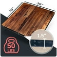 thumbnail image 6 of HEIRLOUM Reclaimed Wood Table Top - Rustic Recycled Solid Wood Perfect for Kitchens, Dining and Coffee Table Top (1pc 36" x 36", IMME3636), 6 of 7