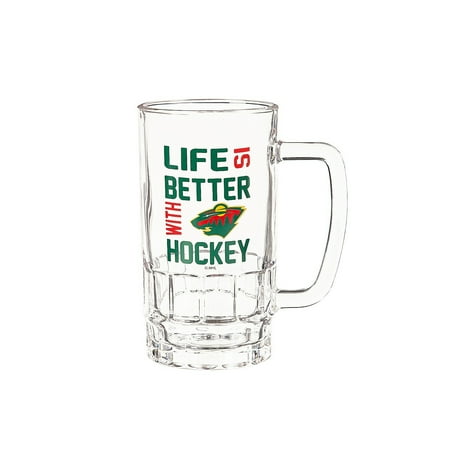 

Glass Tankard Cup with Gift Box Minnesota Wild
