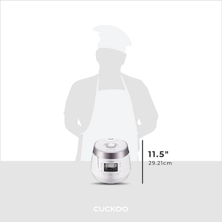  Cuckoo CRP-P1009SW 10 Cup Electric Heating Pressure Cooker &  Warmer – 12 Built-in Programs, Glutinous (White), Mixed, Brown, GABA Rice,  [1.8 liters]: Home & Kitchen