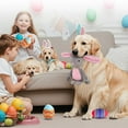 thumbnail image 2 of WozhuoToy Stuffed Dog Toys Easter Bunny Dog Toy, Squeaker Plush Pet Toy with Paper Interactive Durable Puppy Chew Toys Dog Easter Gift for Medium Small Dogs, 2 of 8