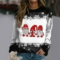 thumbnail image 4 of Christmas Sweatshirts for Women 2025 Long Sleeve Crewneck Xmas Snowflake Sweatshirt Pullover Tops, 4 of 5