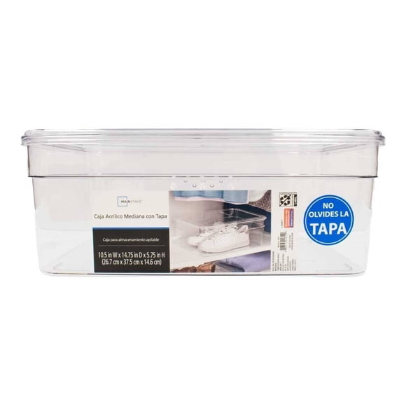 Caja Mainstays de Plástico con Tapas para Almacenamiento de Zapatos