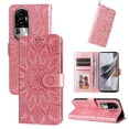thumbnail image 2 of Funda tipo cartera GANGXUN para OPPO Reno 10 Pro 5G , diseño girasol, cuero PU, soporte, cierre magnético, tarjetero, 2 of 5