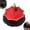 Red, variant on Umbrella Shaped Ceramic Tea Strainer, 2027 NEW Red Porcelain Loose Leaf Tea Filter with 360 Rotating Design, Chinese Gongfu Infuser plus Coffee Brewing Tool for Mugs and Teapots, Unique Gift Set