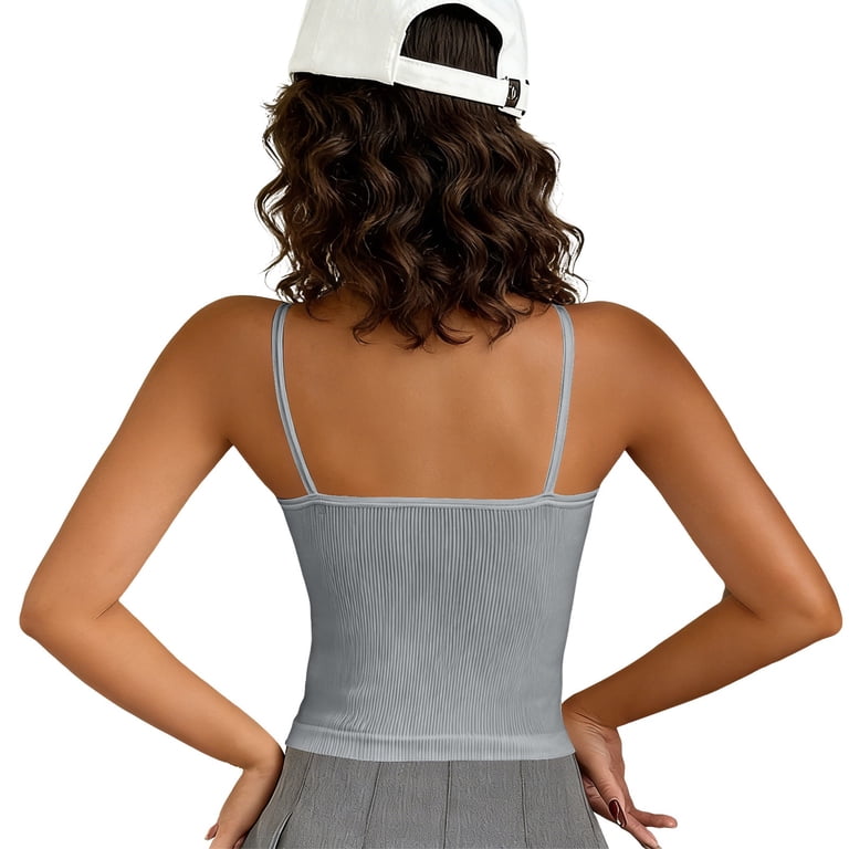 Women's Lace Cami V Neck Spaghetti Strap Sleeveless Lace Tank Top