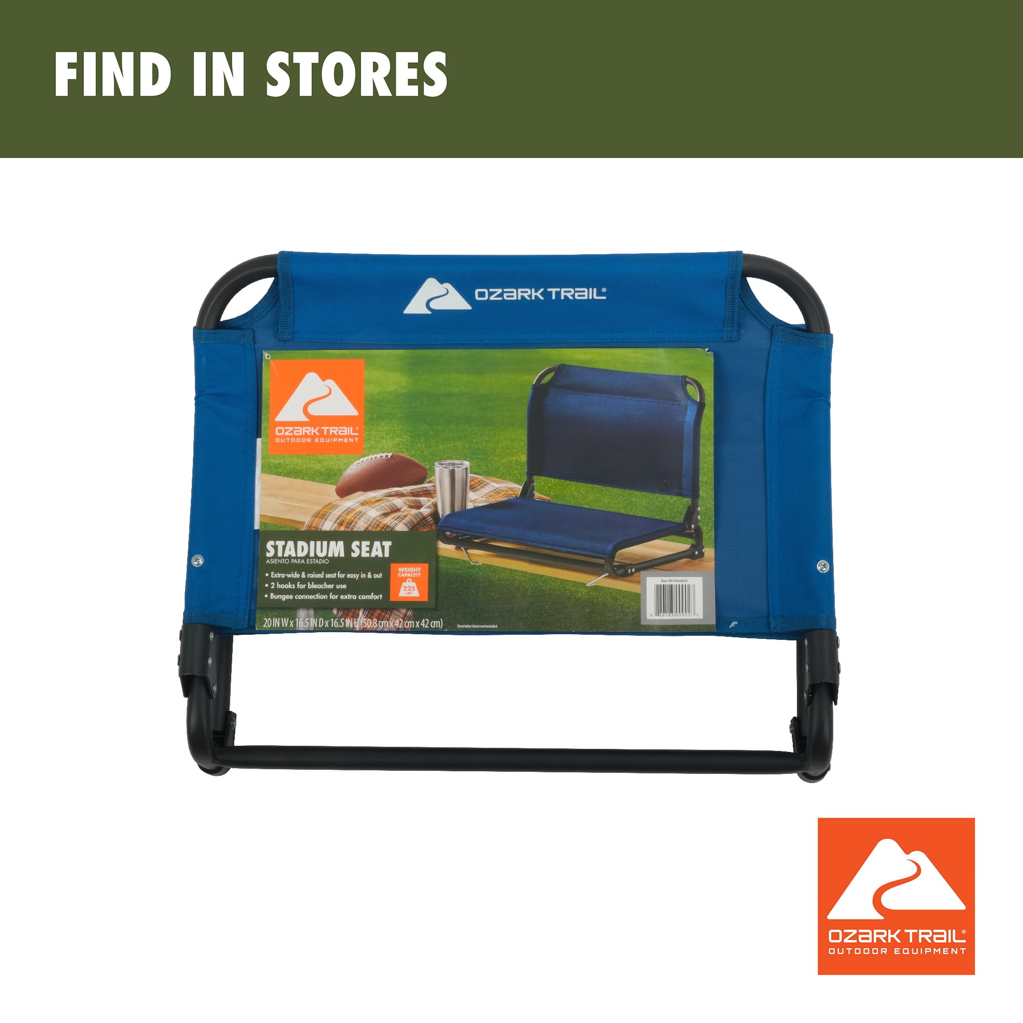 Ozark Trail Stadium Seat Blue