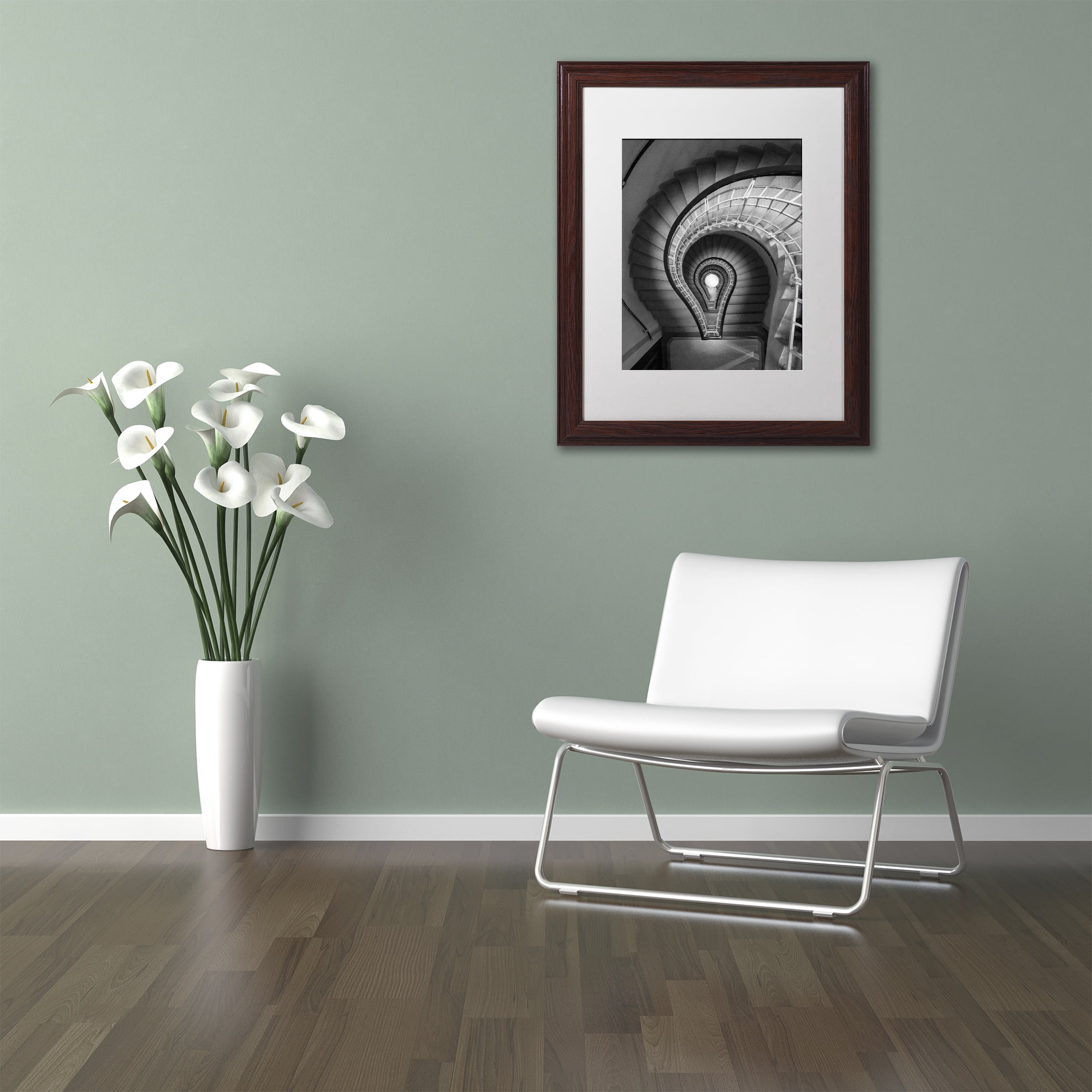Moises Levy 'I Have An Idea' Matted Framed Art