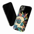 thumbnail image 3 of Psychedelic Skull & Mushroom Phone Case, Trippy Colorful Aesthetic Protective Cover for iPhone 16 15 14 13 12 11 Pro Max Plus Mini, 3 of 6