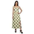 thumbnail image 3 of Moomaya WoMen's Sleeveless Maxi Dress With Trim Lace Spaghetti Strap Summer Wear, 3 of 6
