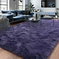 thumbnail image 5 of TWINNIS Shag Area Rug,8'x10'Soft Fluffy Area Rugs for Living Room Bedroom Kids Room Decor Carpet,Gray Purple, 5 of 7