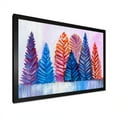 thumbnail image 2 of Designart Abstract Christmas Trees Traditional Framed Wall Art, 2 of 4