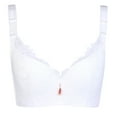 thumbnail image 3 of adviicd Cotton Bras for Women Women’s Push Up Lace Bra Comfort Padded Underwire Bra Lift Up Add One Cup White 40 90C, 3 of 5