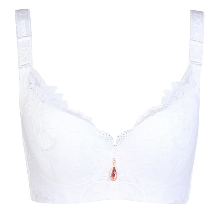 eczipvz Sports Bras for Women Women's Plus Size Minimizer Bra for L Bust  Full Coverage Figure Non Padded Wirefree White,36/80D 