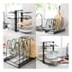 thumbnail image 4 of Organizador de Ollas y Sartenes para Gabinete Estante para Ollas Ajustable de 8 Niveles con 3 métodos de bricolaje Organizador de tapa de olla para mostrador de cocina y gabinete, 4 of 5