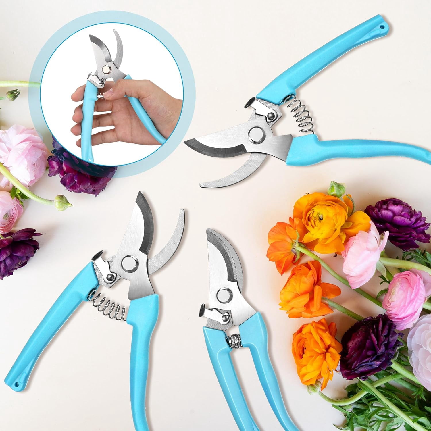 30 Garden Flower Shears Pruning Scissors Heavy Duty Plant Scissors Trimming Garden Clippers Hand Tree Pruner for Yard Gardening Plants Hedge Flower Tree Cutting Secateurs