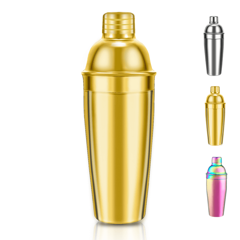 ReaNea Cocktail Shaker Stainless Steel Gold Bar Kit for the Bartender 