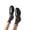 black, variant on Women’s Chunky Heel Loafers Round Toe Classic Oxford Pumps Slip On Comfort Dress Shoes