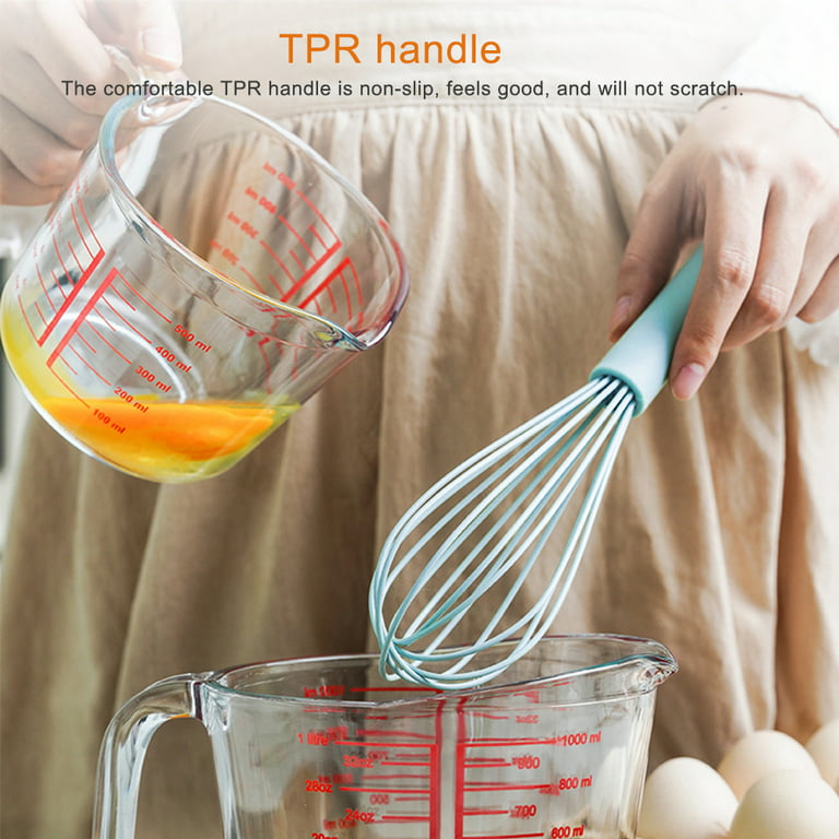 Ludlz Manual Solid Silicone Egg Beater Flour Cream Whisk Mixer