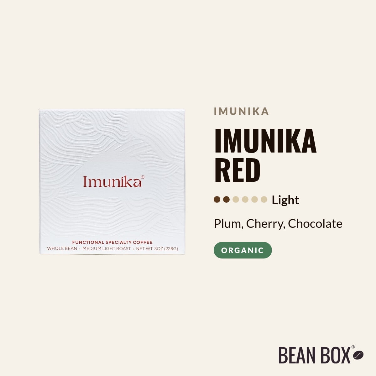Imunika Red - Roasted by Imunika - Freshly Ground Coffee - 8oz Bag