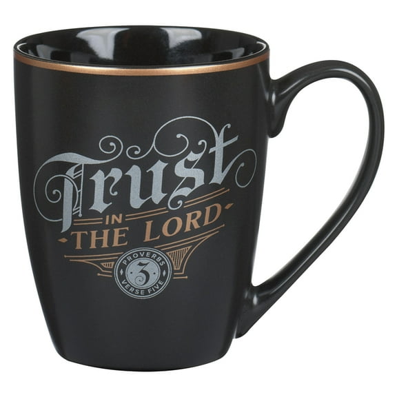 Mug Black Trust in the Lord Prov. 3:5, (Hardcover)