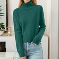 thumbnail image 2 of Women Sweaters Winter Clothing for women Stand Collar Neck Slim Sweaters Soft Warm Elastic Pullover Tops, 2 of 4