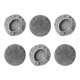 thumbnail image 1 of Paquete de 6 almohadillas de repuesto para robot limpiador de ventanas, paño redondo de microfibra para Textura de vellón, 1 of 9
