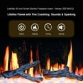 thumbnail image 3 of Litedeer Homes LiteStar 30" Smart Electric Fireplace Insert with App Driftwood Log & River Rock - 30inch, 3 of 5