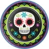 8 3/4"Dia. Round Day Of The Dead Dinner Plate,Pack of 8,2 Packs