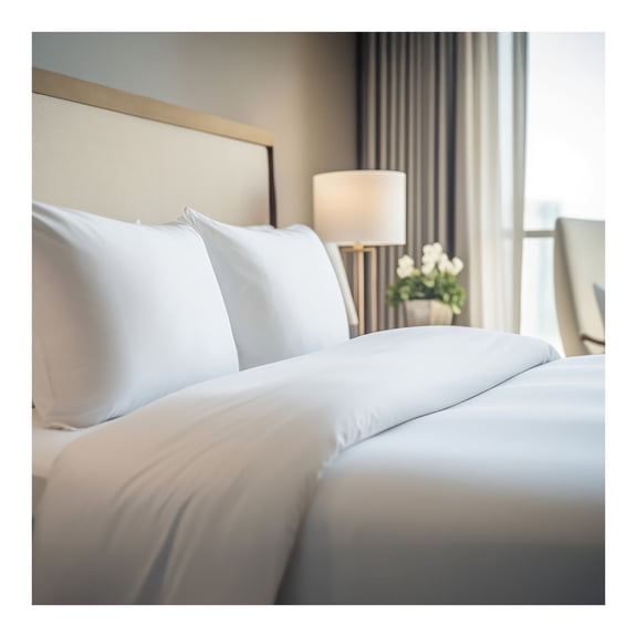 BOKSER Superior Hospitality Sateen Hotel Duvet Cover - White - Twin - 300TC - Bulk Case of 12, Designed for Hotels, Rentals, Multi-Property Use