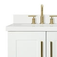 thumbnail image 6 of Ariel Taylor 37 In. Left Offset Rectangle Sink Vanity With White Quartz Countertop In White, 6 of 11