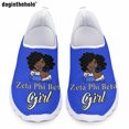 thumbnail image 1 of Zapatillas de deporte informales de verano para mujer de Doginthehole, zapatos planos con diseño de hermandad Zeta Phi Beta a la moda, zapatos de malla transpirables para enfermería, 1 of 5