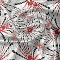 thumbnail image 5 of Ambesonne Geometric Window Valance, Trippy Flower, 54" X 18", Red Black White, 5 of 5