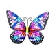 thumbnail image 2 of Mariposas de metal Arte de pared decorativo Hecho a mano 9.84 '' Arte de pared para interiores y exteriores Estilo D, 2 of 9