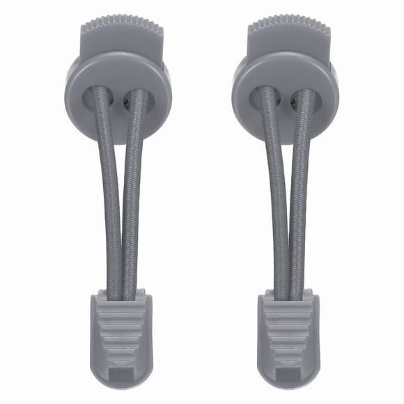 Uxcell Elastic Shoe Laces, No Tie Shoelaces for Adults Gray