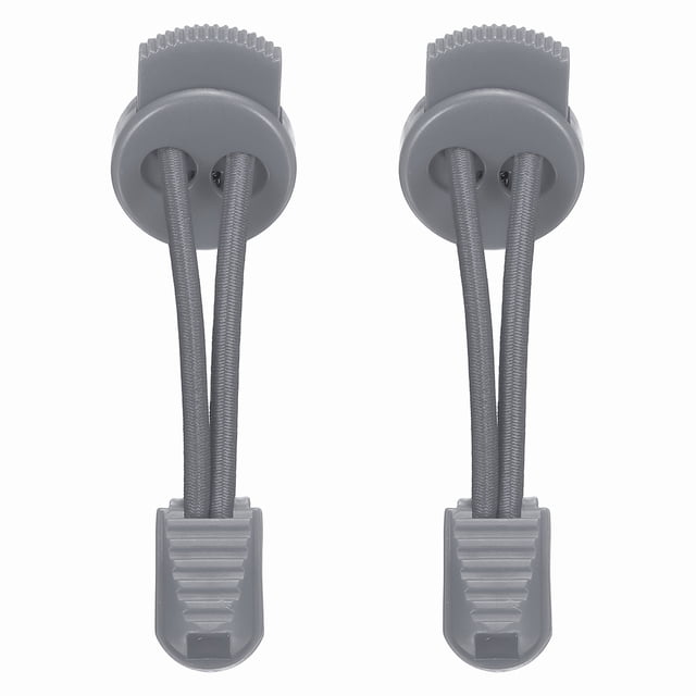Uxcell Elastic Shoe Laces, No Tie Shoelaces for Adults Gray