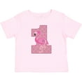 thumbnail image 3 of Inktastic First Birthday Flamingo 1 Year Old Girl Girls Baby T-Shirt, 3 of 5