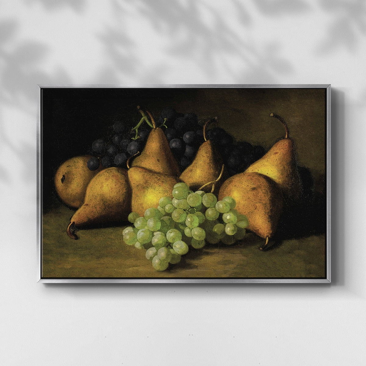 Vintage Botanical Print-LXVIII By Wexford Home Framed in Silver Wood Gallery Wrapped Canvas 27 in. x 41 in.
