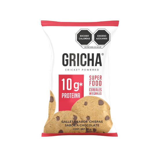 Gricha 15 Pack Galletas Con Proteina Y Cereales Integrales Sabor Chispas de Chocolate