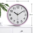 thumbnail image 2 of Reloj de pared de plástico de 10 pulgadas Reloj Shi Ying Reloj de sala de estar para dormitorio Reloj simple, 2 of 5