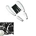 thumbnail image 2 of Chrome 4PCS Curved Swingarm Frame Insert Set Compatible with Harley Softail Models 2008-2017, 2 of 4