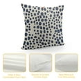 thumbnail image 4 of Nawypu Navy Blue Cream Pillow Covers Polka Dot Throw Pillows Outdoor Boho Design Brush Strokes Decorative Pillowcase Square Cushion Cover Pillow Case for Home Sofa Couch Bed, 4 of 5