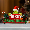 thumbnail image 4 of Brickcraft The Grinch Merry Grinchmas Sign Brick Building Kit (568-Piece Set), Christmas Decoration, Holiday Wall Hanging, Festive Display Brick Toy, 4 of 11