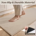 thumbnail image 2 of SIXHOME Polka Dot 20"x47" Kitchen Mat Non Slip Washable Kitchen Rug Soft Cushioned Floor Mat for Sink Laundry Entryway Indoor Beige, 2 of 7